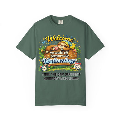 Wednesday - Procrastination Sloth Series T-shirt