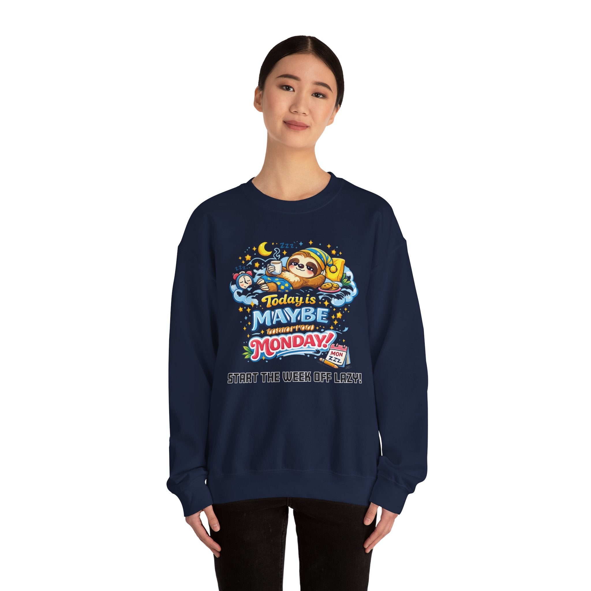 Monday - Procrastination Sloth Series Sweatshirt