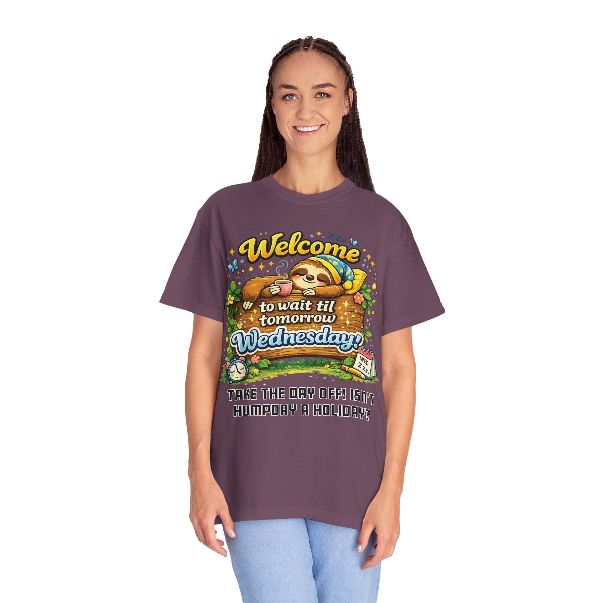Wednesday - Procrastination Sloth Series T-shirt