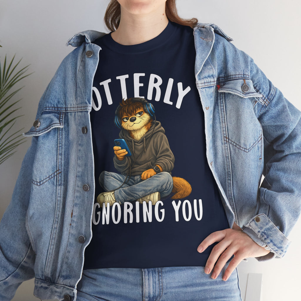 "Otterly Ignoring You" Teen Boy Tee - Otter Series