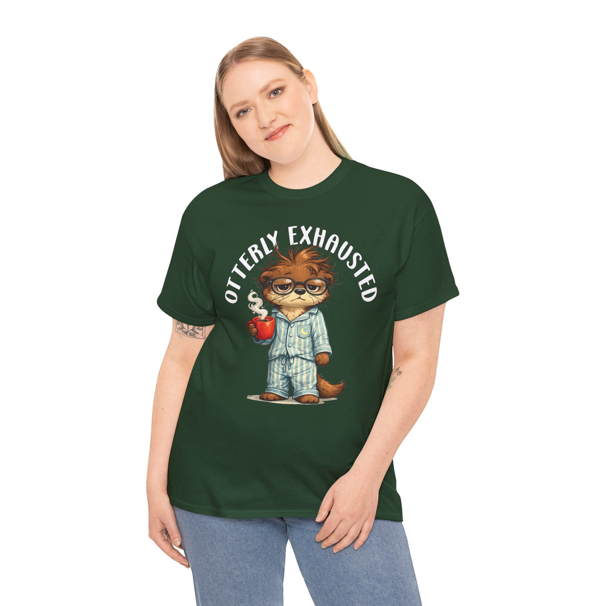 "Otterly Exhausted" Tee - Otter Series