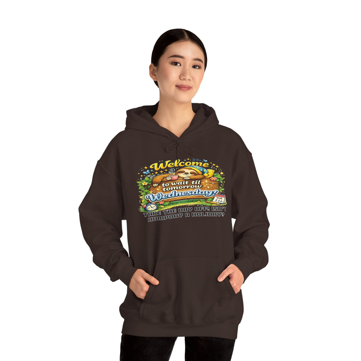 Wednesday - Procrastination Sloth Series Hoodie