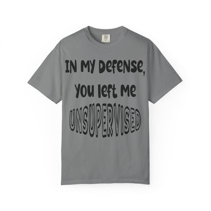 In My Defense I Was Left Unsupervised T-shirt