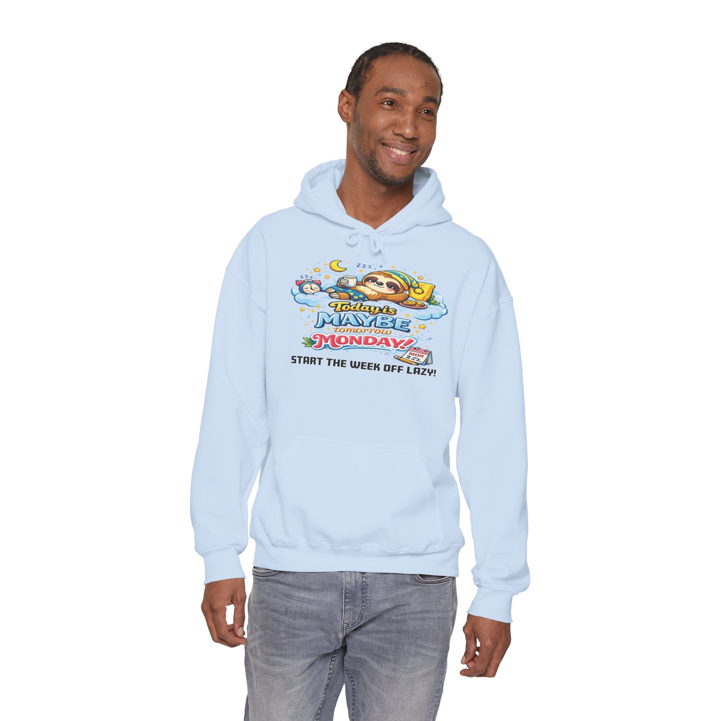 Monday - Procrastination Sloth Series Hoodie