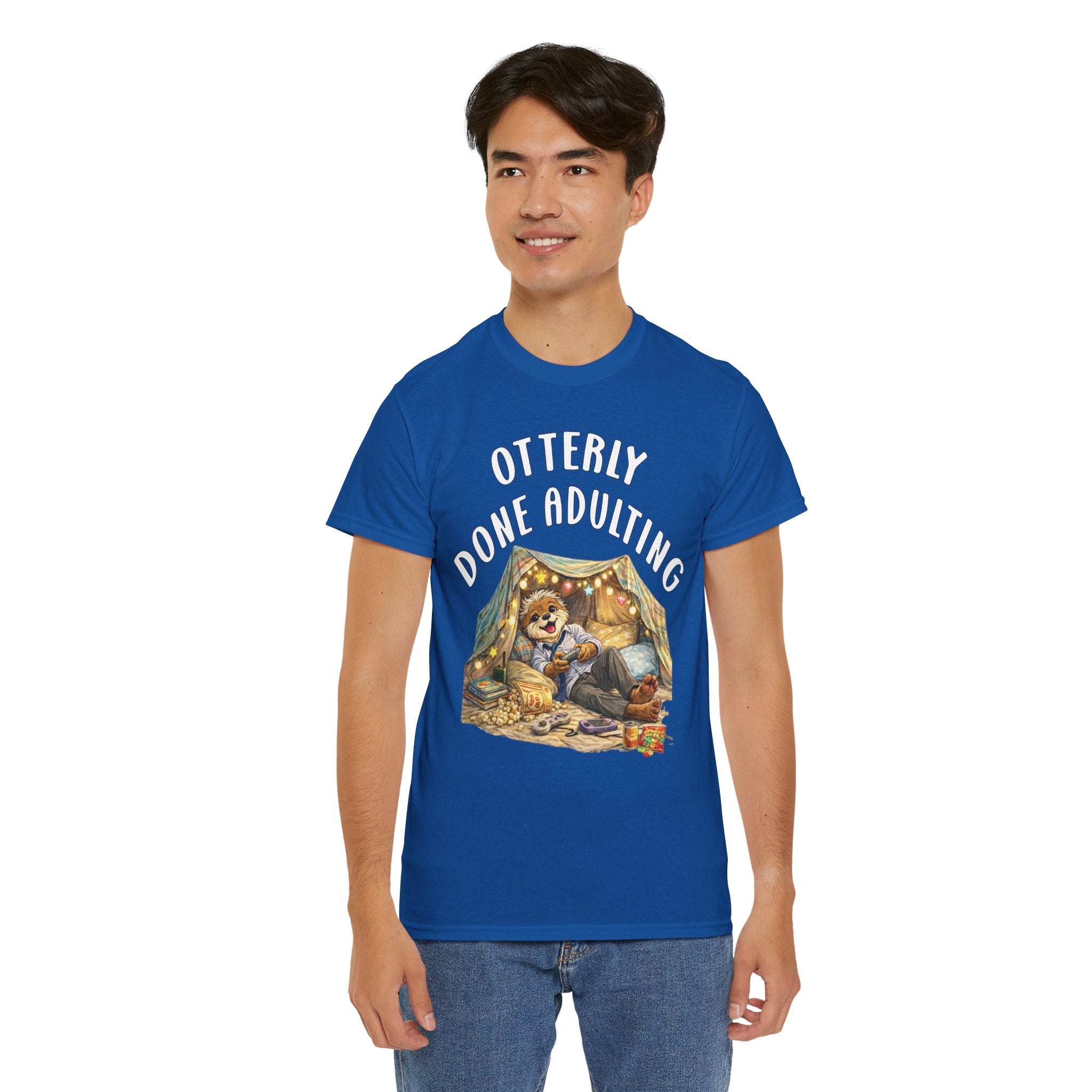 "Otterly Done Adulting" Dad Tee - Otter Series