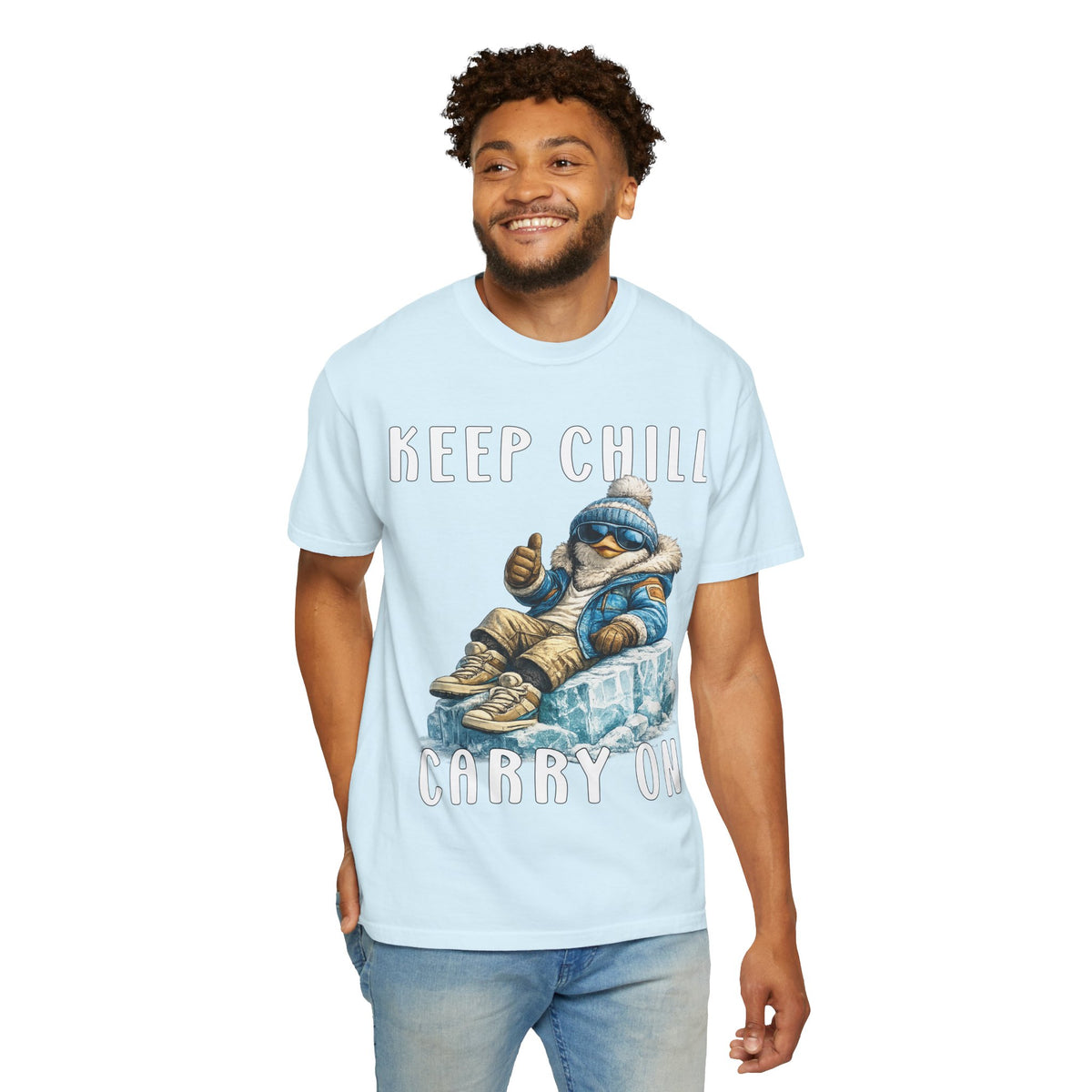 Keep Chill Carry On Boy T-shirt - Penguin Series
