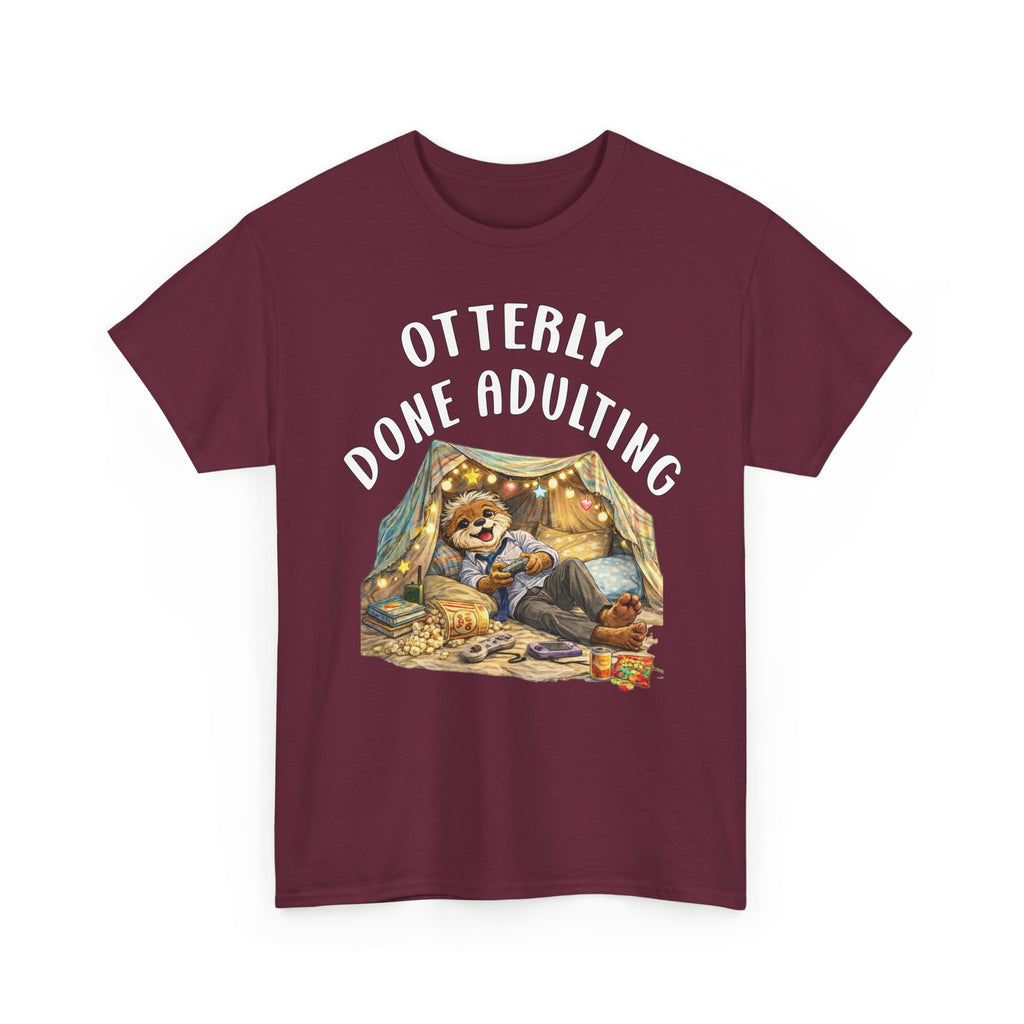 "Otterly Done Adulting" Dad Tee - Otter Series