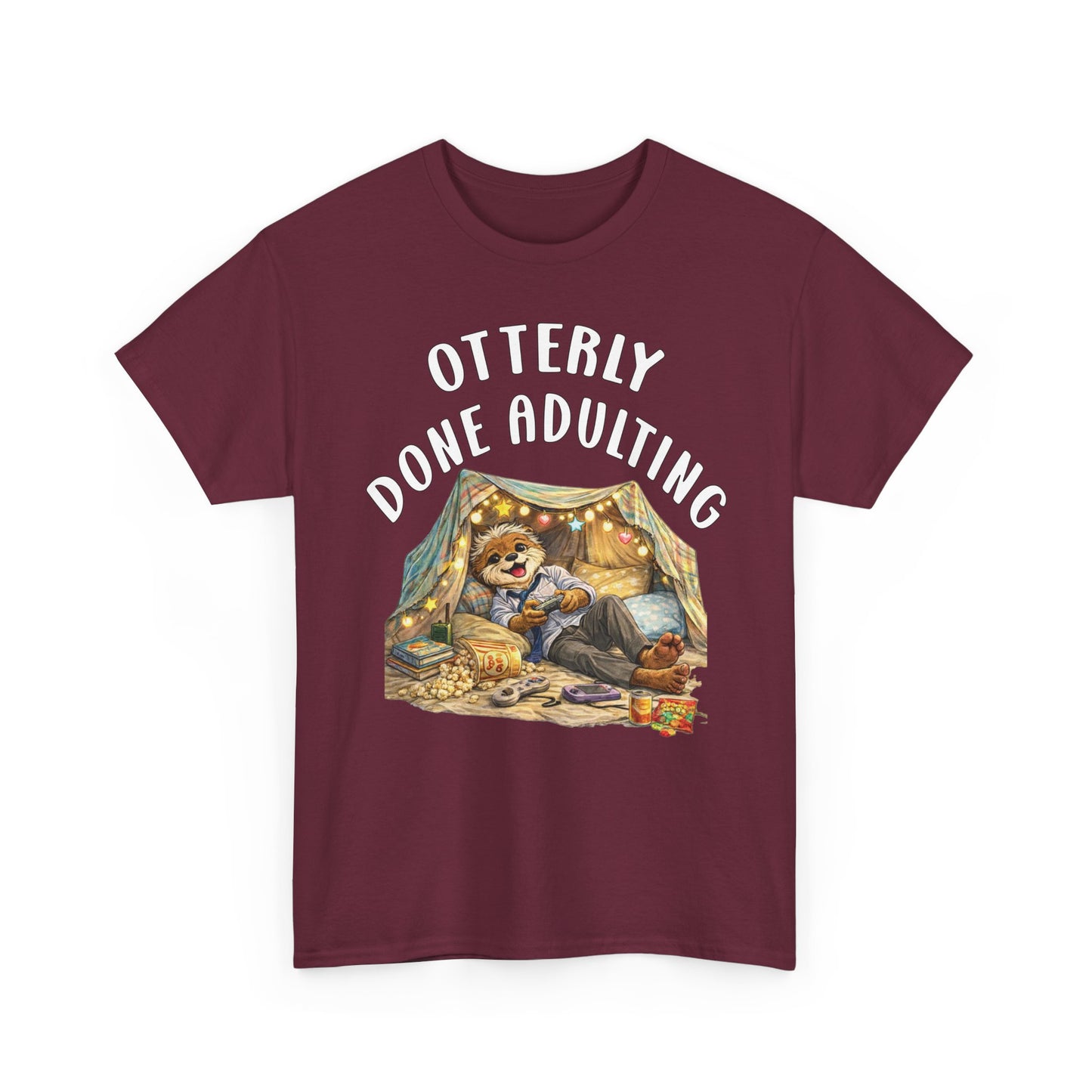 "Otterly Done Adulting" Dad Tee - Otter Series