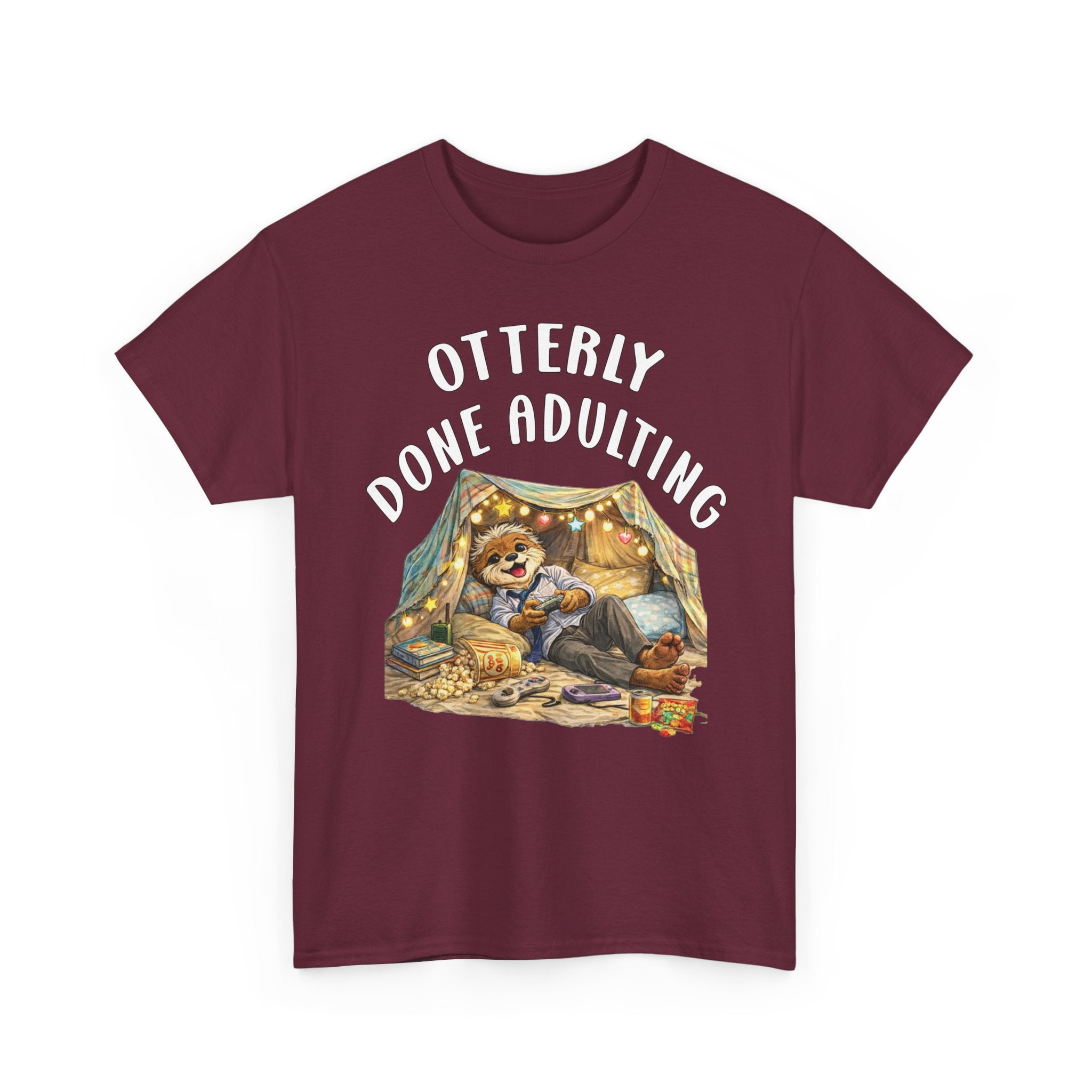 "Otterly Done Adulting" Dad Tee - Otter Series