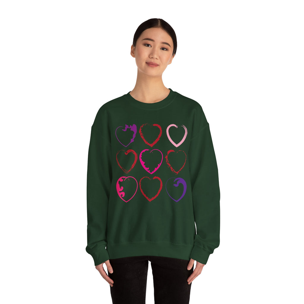 Nine Hearts Valentine's Day Sweatshirt