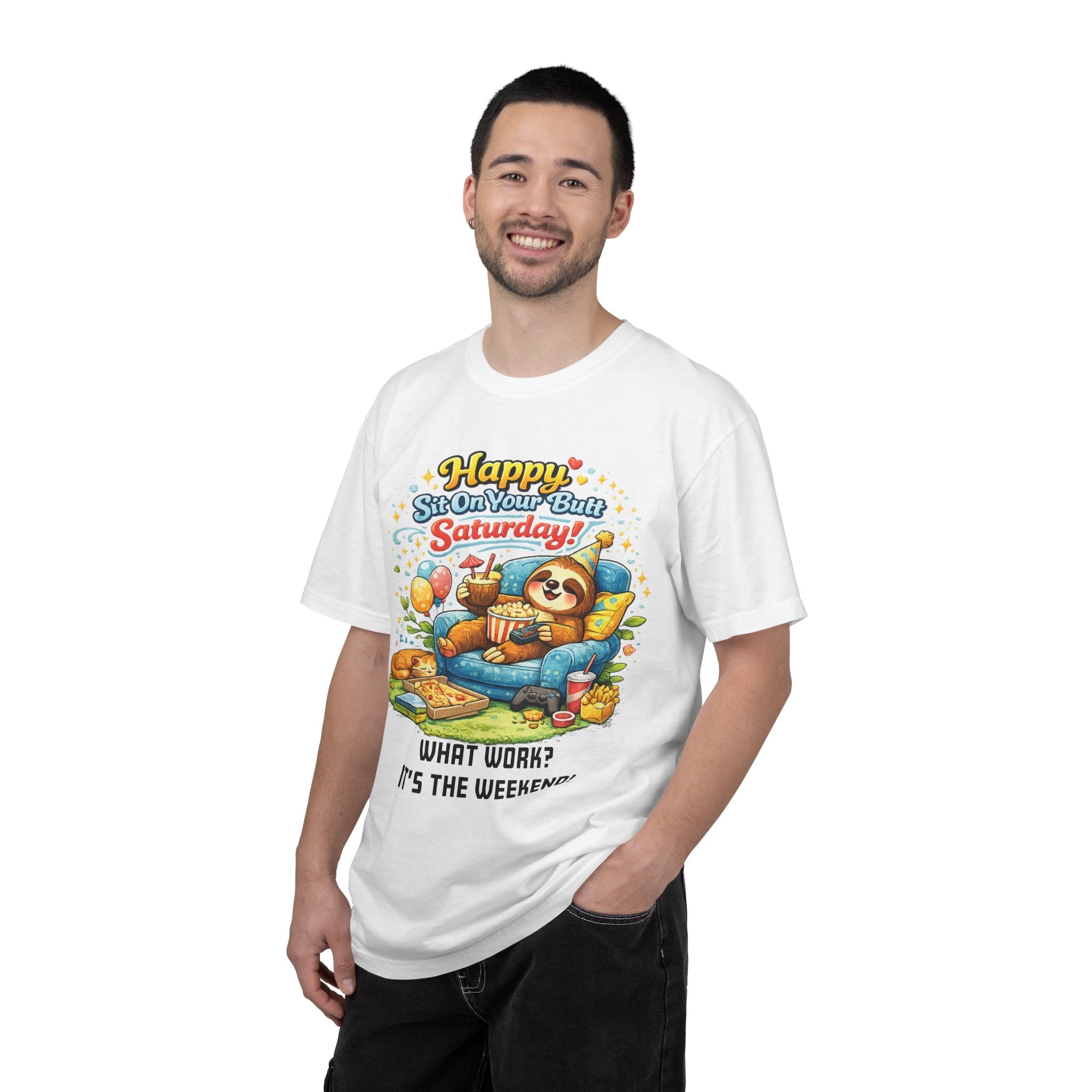 Saturday - Procrastination Sloth Series T-shirt