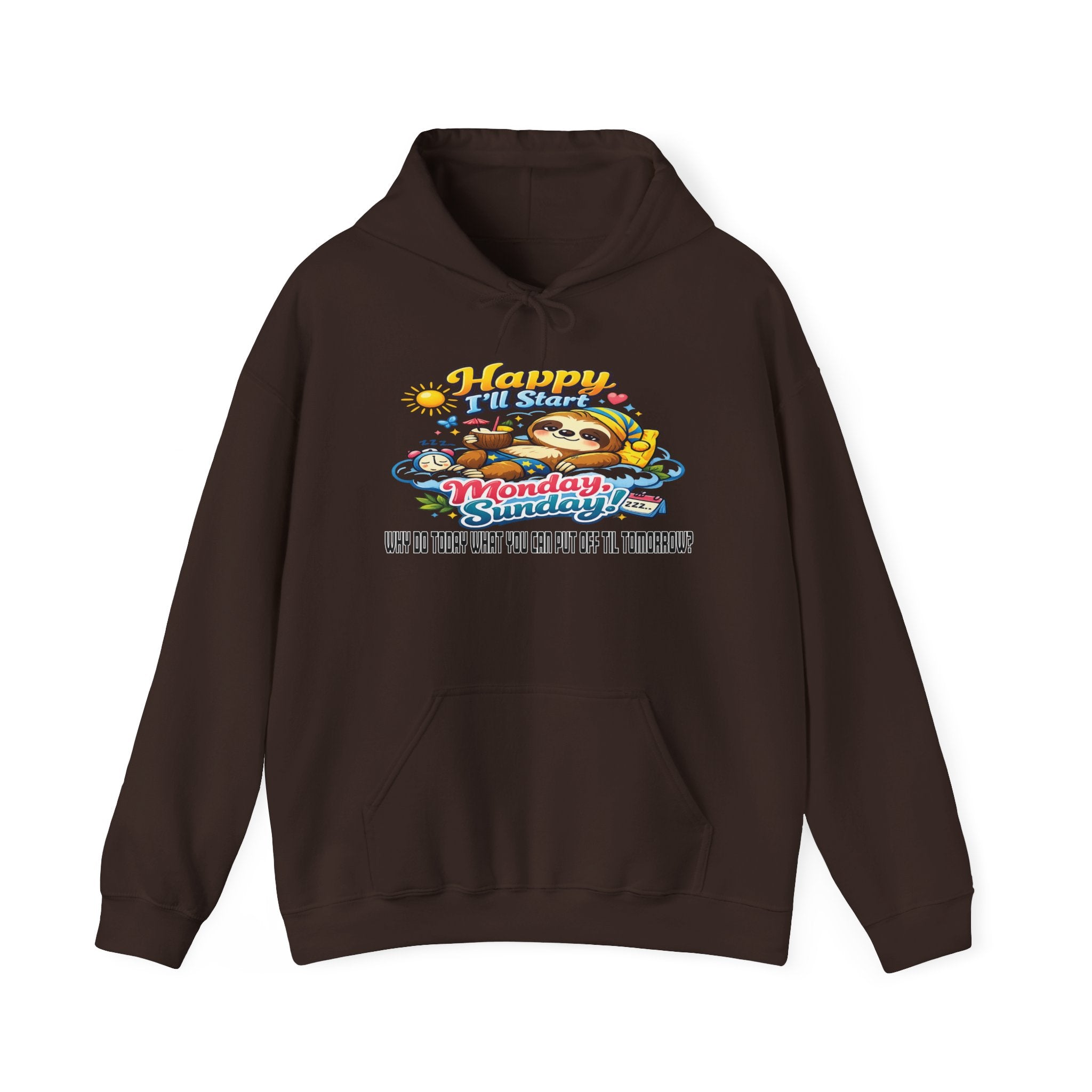 Sunday - Procrastination Sloth Series Hoodie