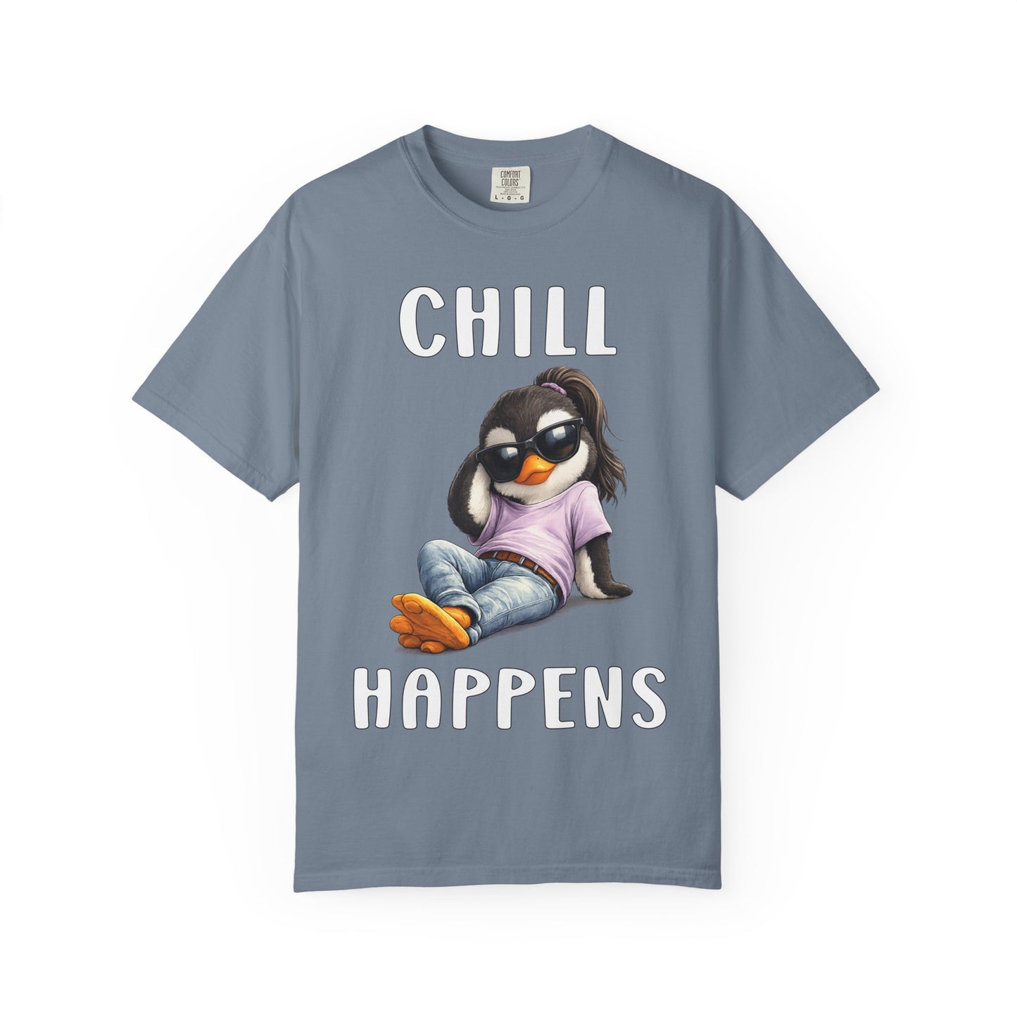 Chill Happens Girl T-shirt - Penguin Series