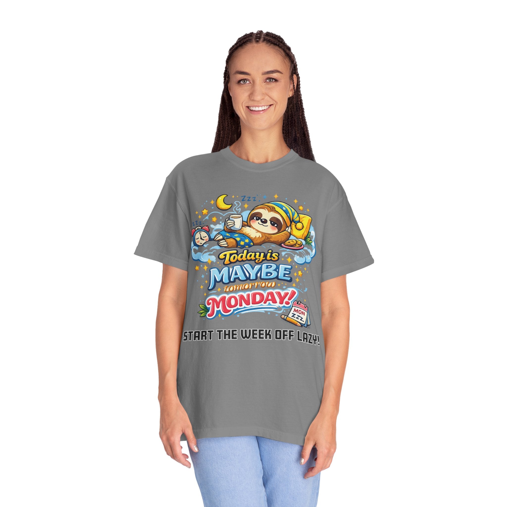 Monday - Procrastination Sloth Series T-shirt