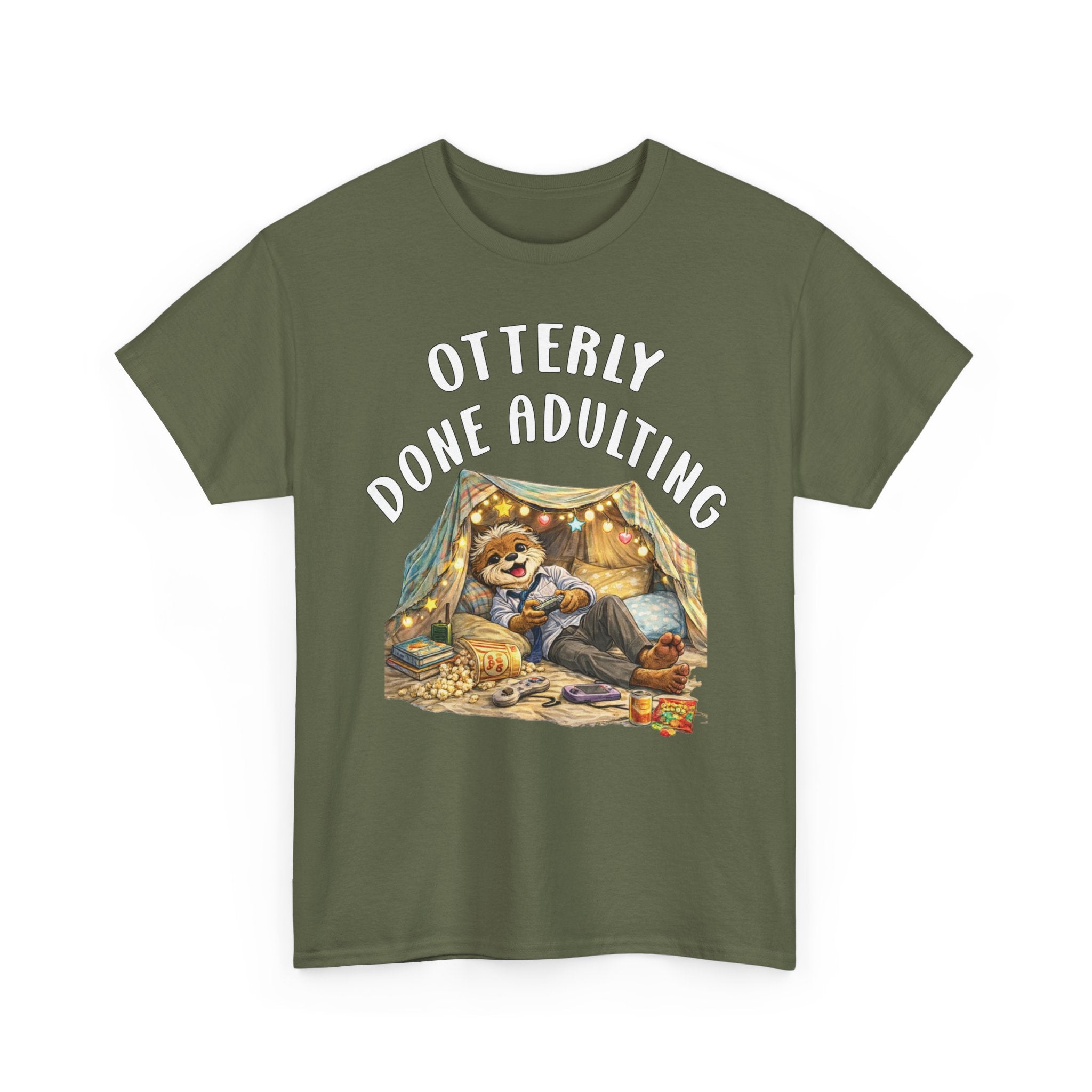 "Otterly Done Adulting" Dad Tee - Otter Series