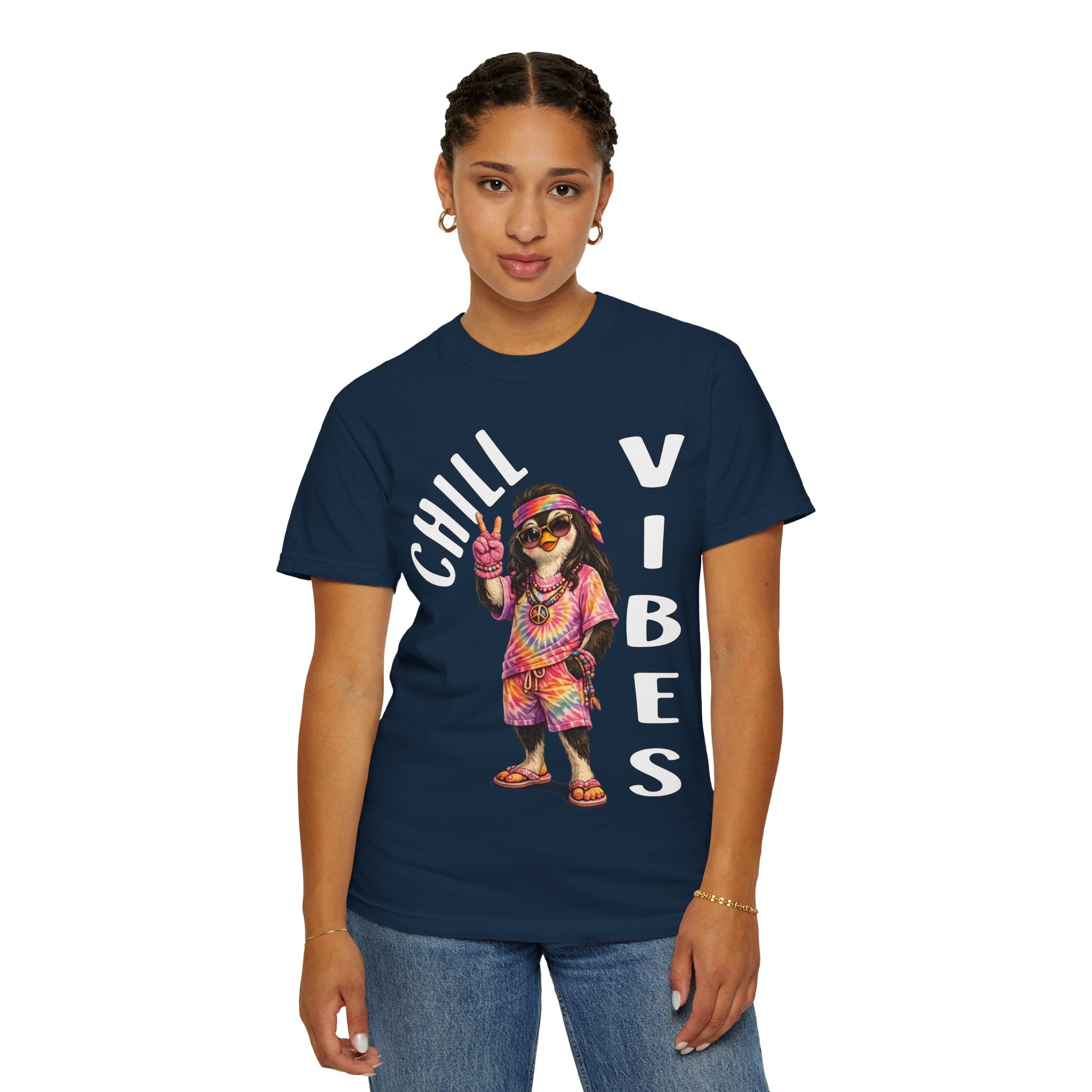 Chill Vibes Girl T-shirt - Penguin Series
