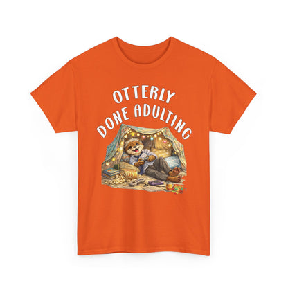 "Otterly Done Adulting" Dad Tee - Otter Series