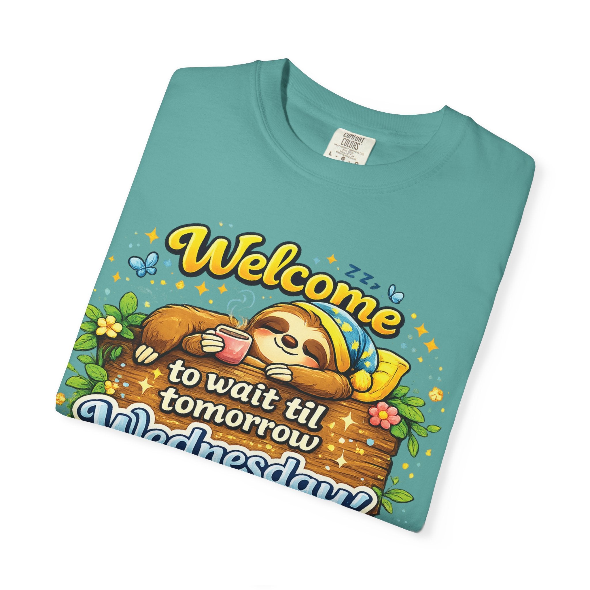Wednesday - Procrastination Sloth Series T-shirt