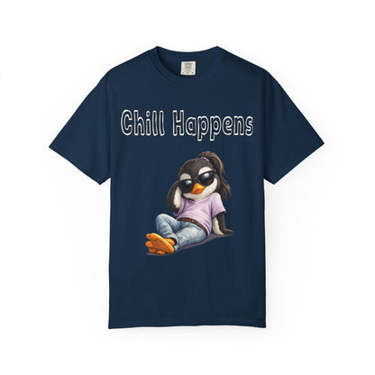 "Chill Happens" T-shirt Penguin Series
