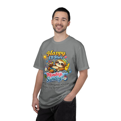 Sunday - Procrastination Sloth Series T-shirt
