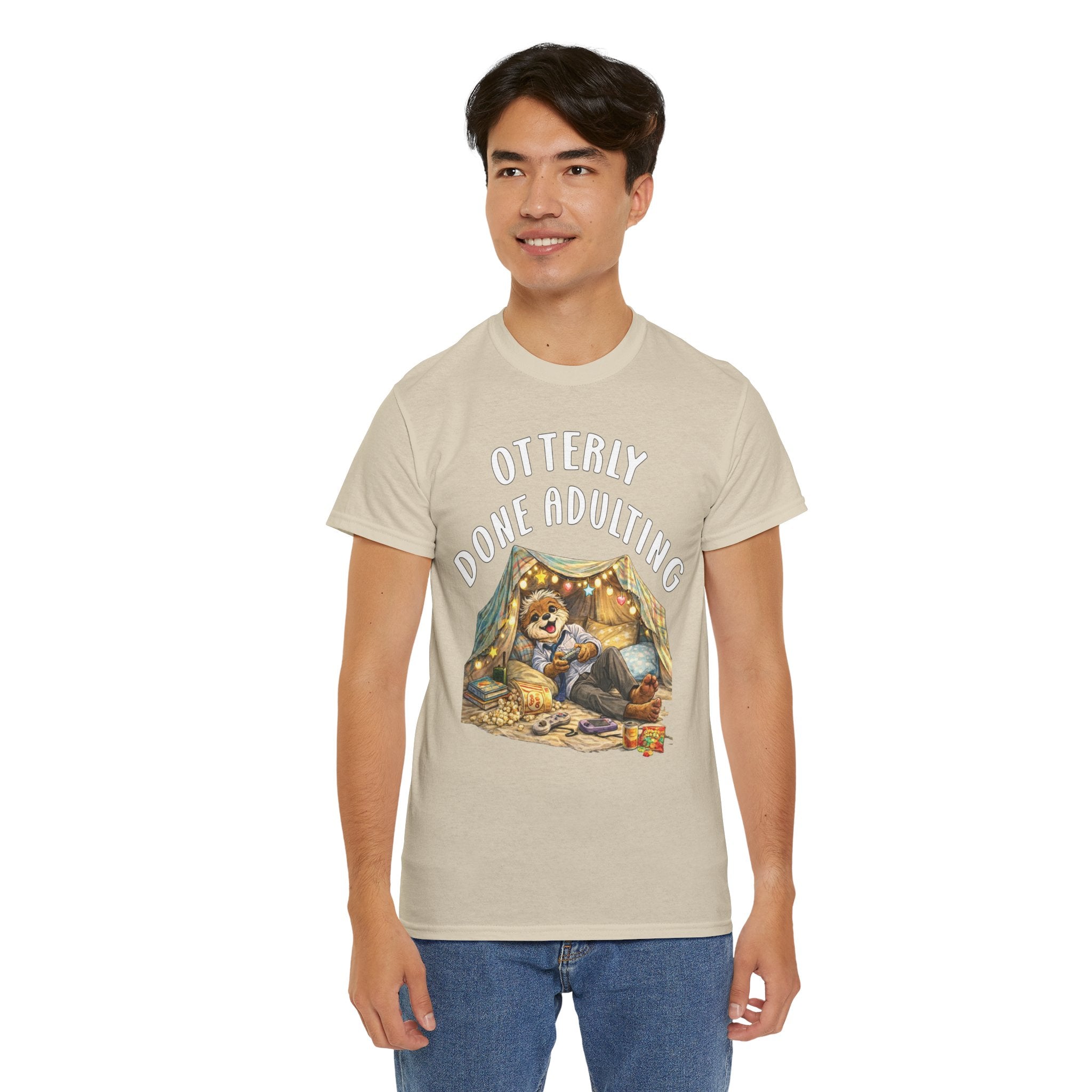 "Otterly Done Adulting" Dad Tee - Otter Series