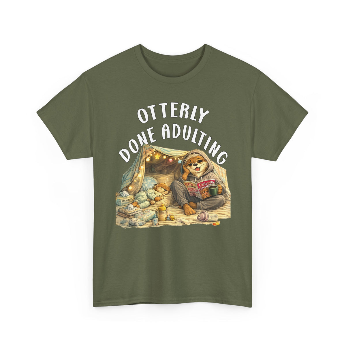 "Otterly Done Adulting" Mom Tee - Otter Series