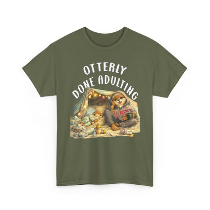 "Otterly Done Adulting" Mom Tee - Otter Series