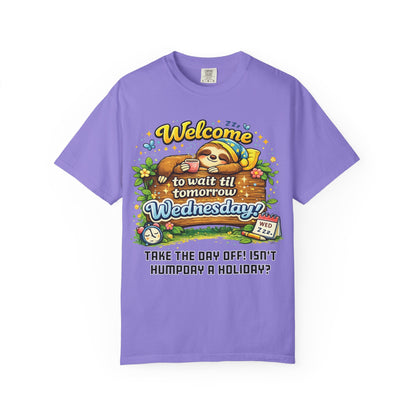 Wednesday - Procrastination Sloth Series T-shirt