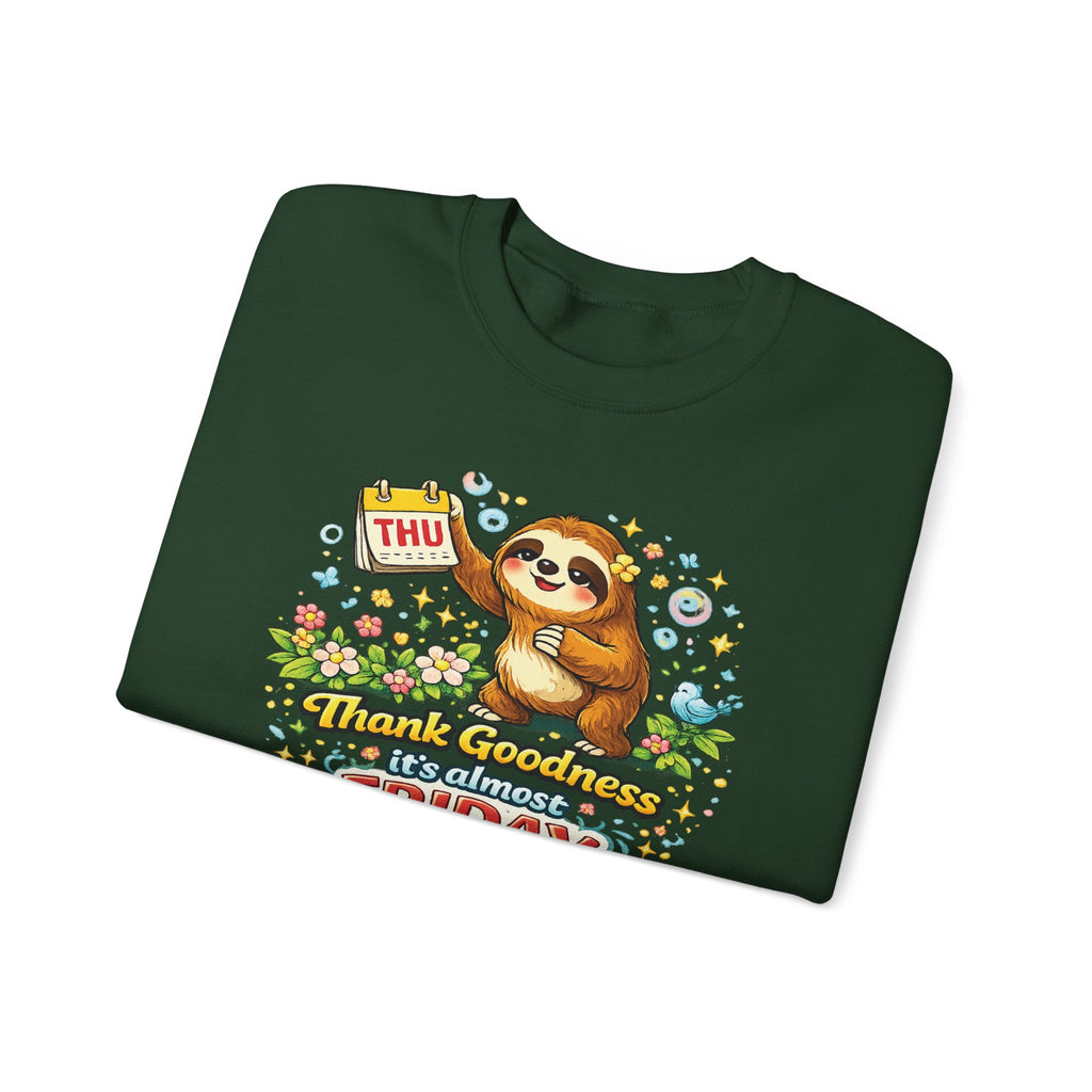 Thursday - Procrastination Sloth Series Sweatshirt