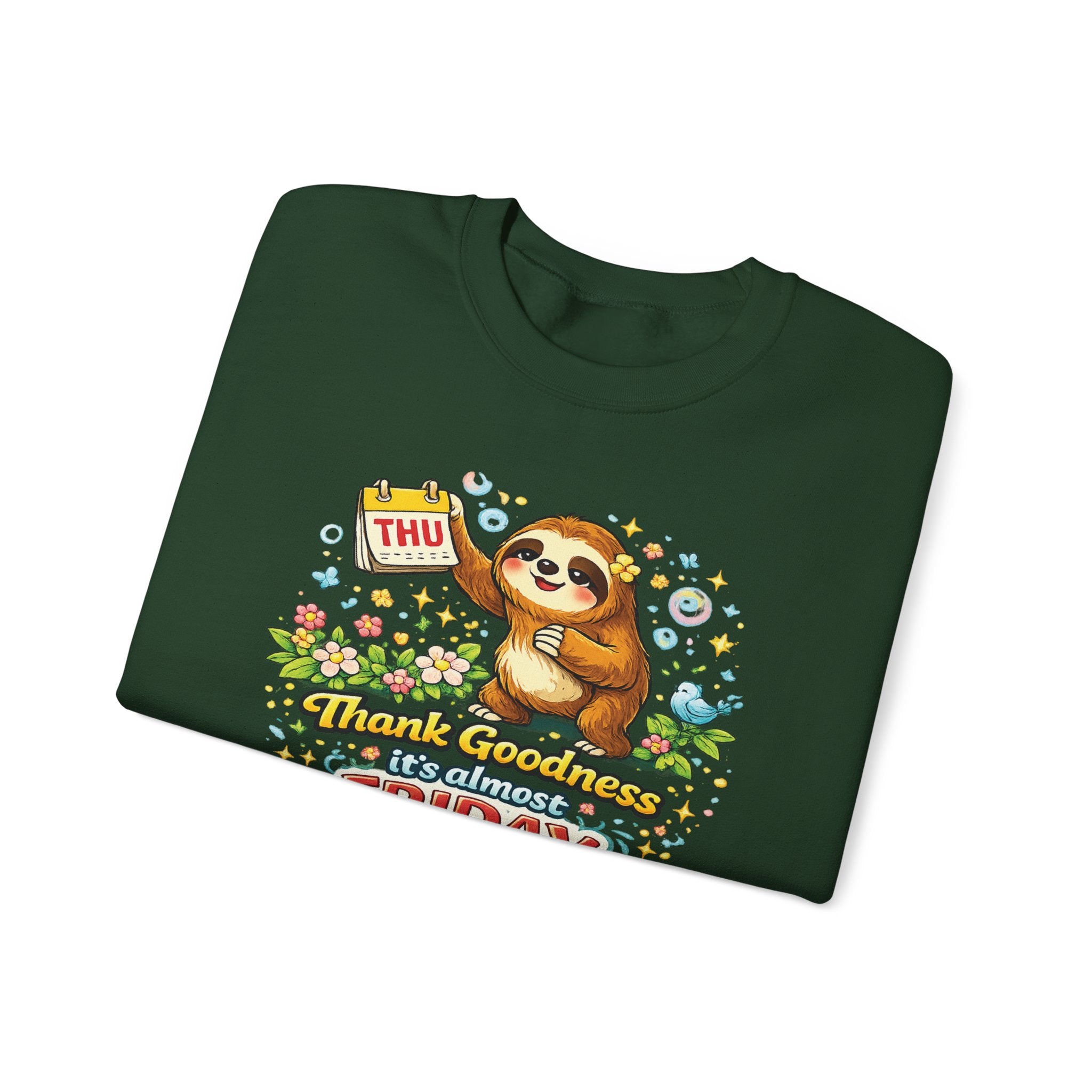 Thursday - Procrastination Sloth Series Sweatshirt