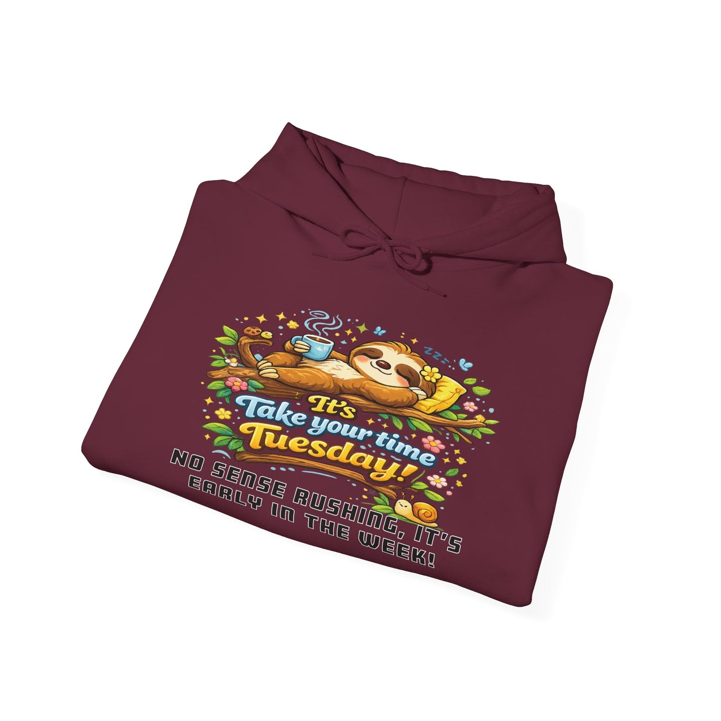 Tuesday - Procrastination Sloth Series Hoodie