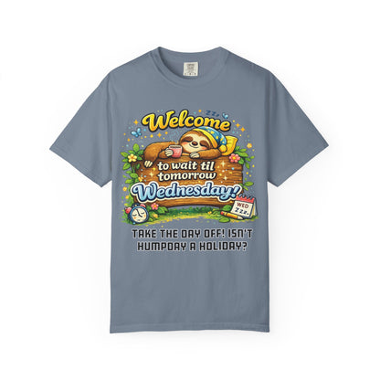 Wednesday - Procrastination Sloth Series T-shirt