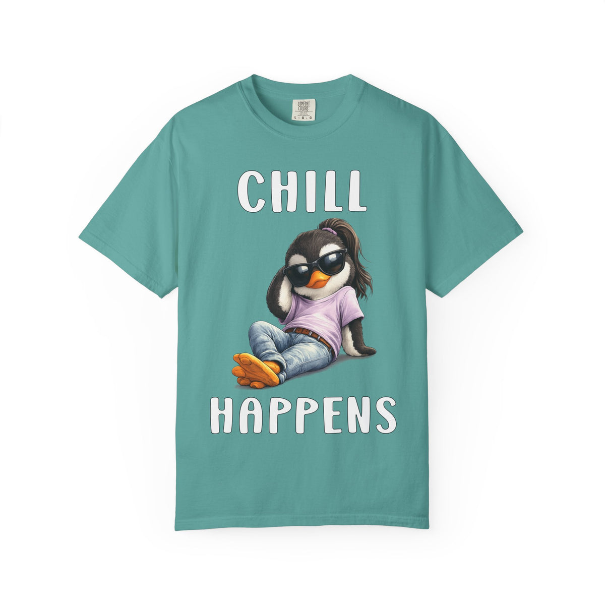 Chill Happens Girl T-shirt - Penguin Series