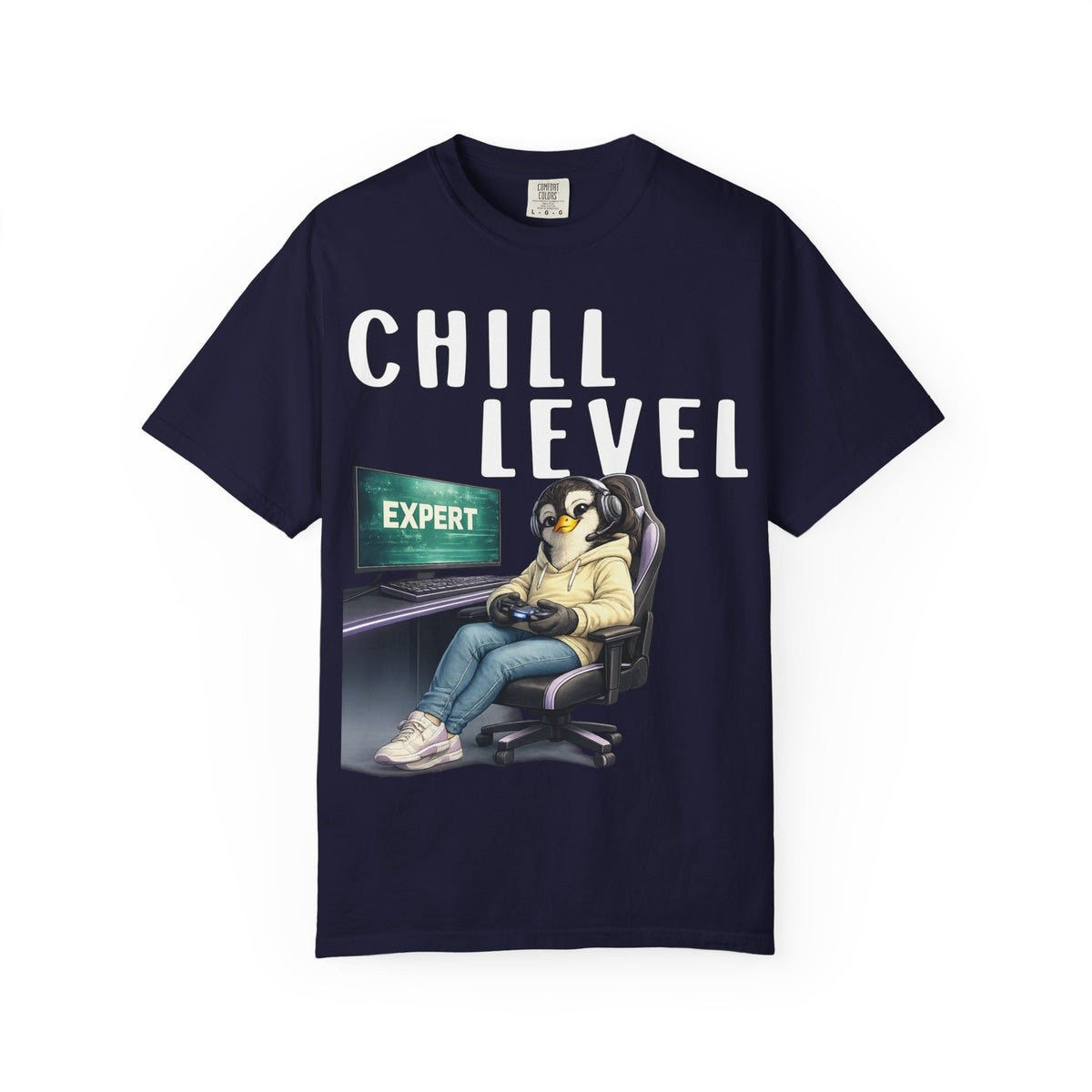 Chill Level Expert Girl T-shirt - Penguin Series