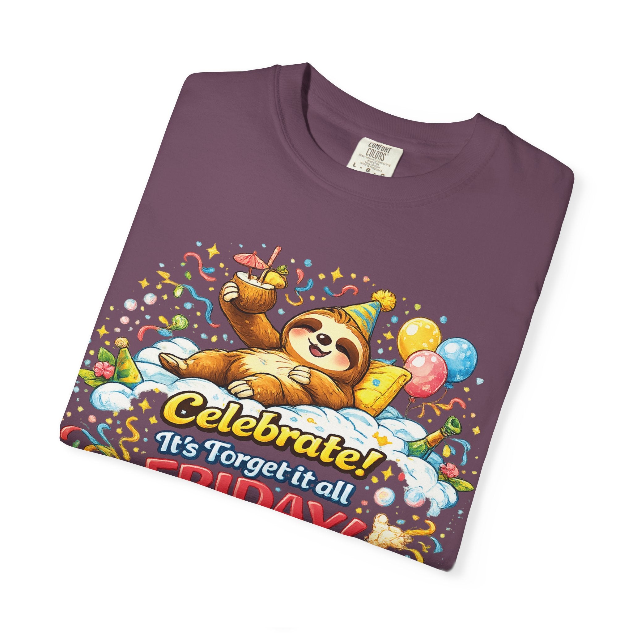 Friday - Procrastination Sloth Series T-shirt