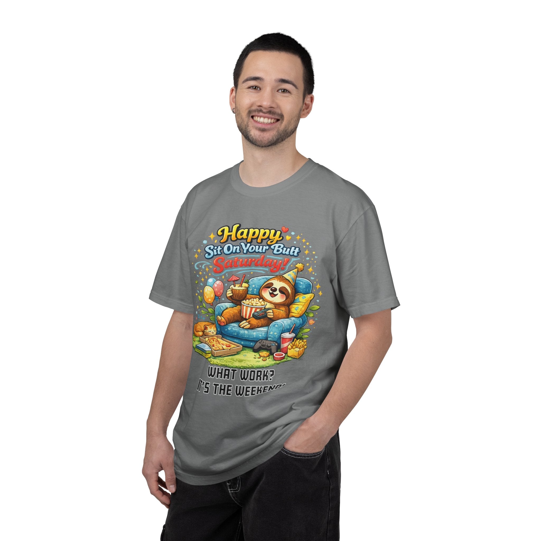 Saturday - Procrastination Sloth Series T-shirt