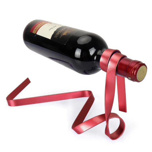 Magic Floating Colored Ribbon Wine Bottle Holder Rack Stand Bracket Art Wine rack Bar tool kitchen storage kitchen holder