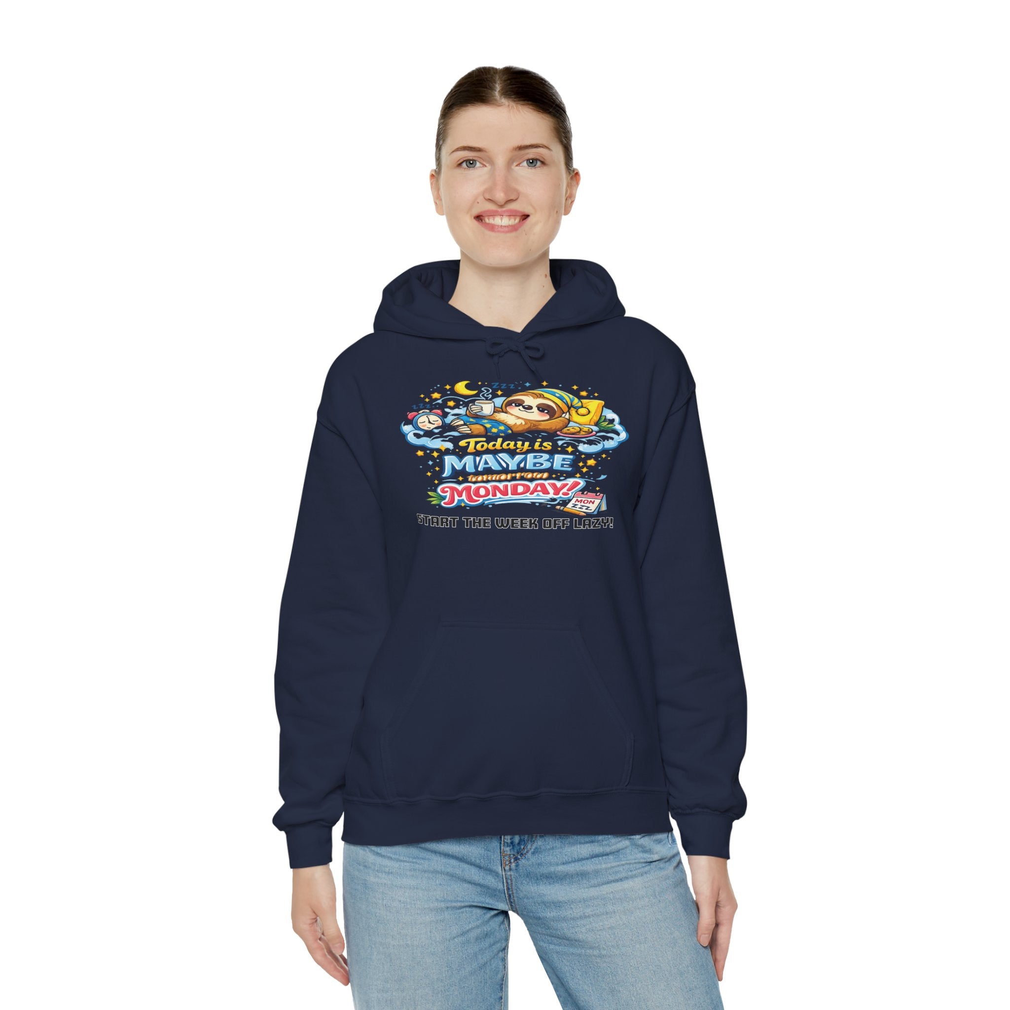 Monday - Procrastination Sloth Series Hoodie