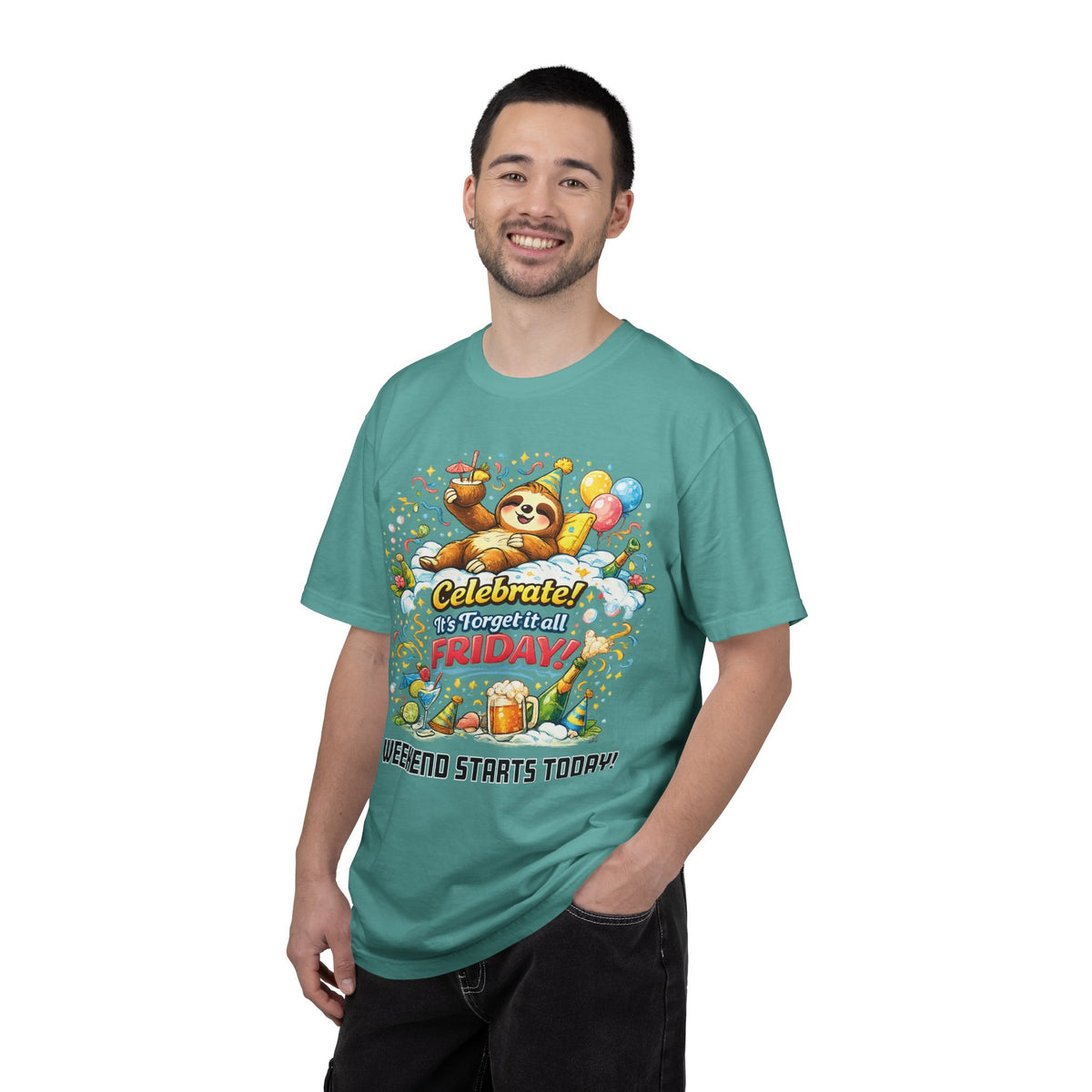 Friday - Procrastination Sloth Series T-shirt