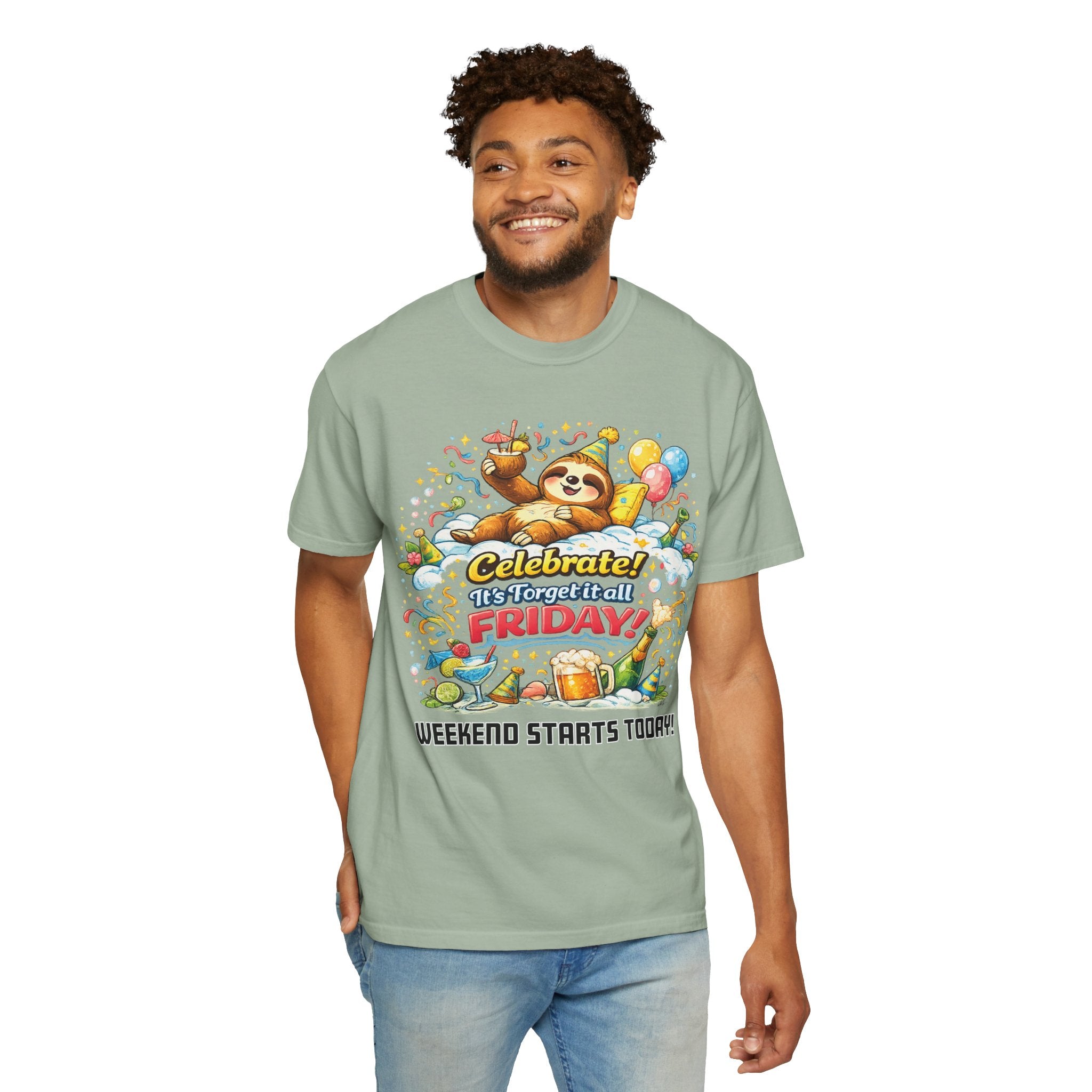 Friday - Procrastination Sloth Series T-shirt