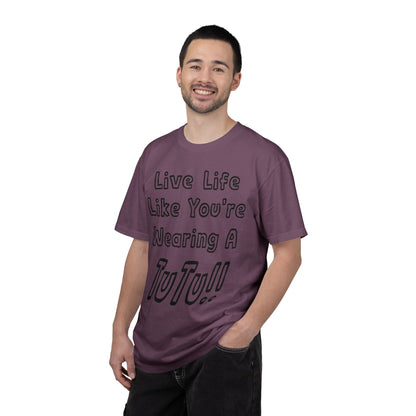 Live Life Like You're Wearing A TUTU Outline Font T-shirt