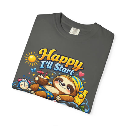 Sunday - Procrastination Sloth Series T-shirt