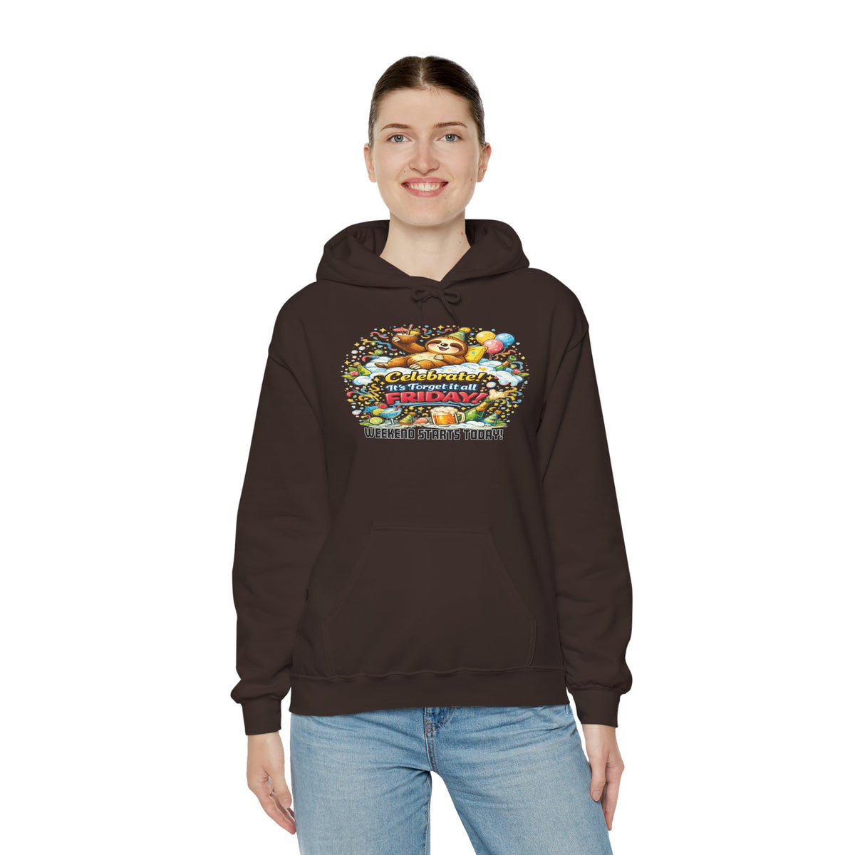 Friday - Procrastination Sloth Series Hoodie