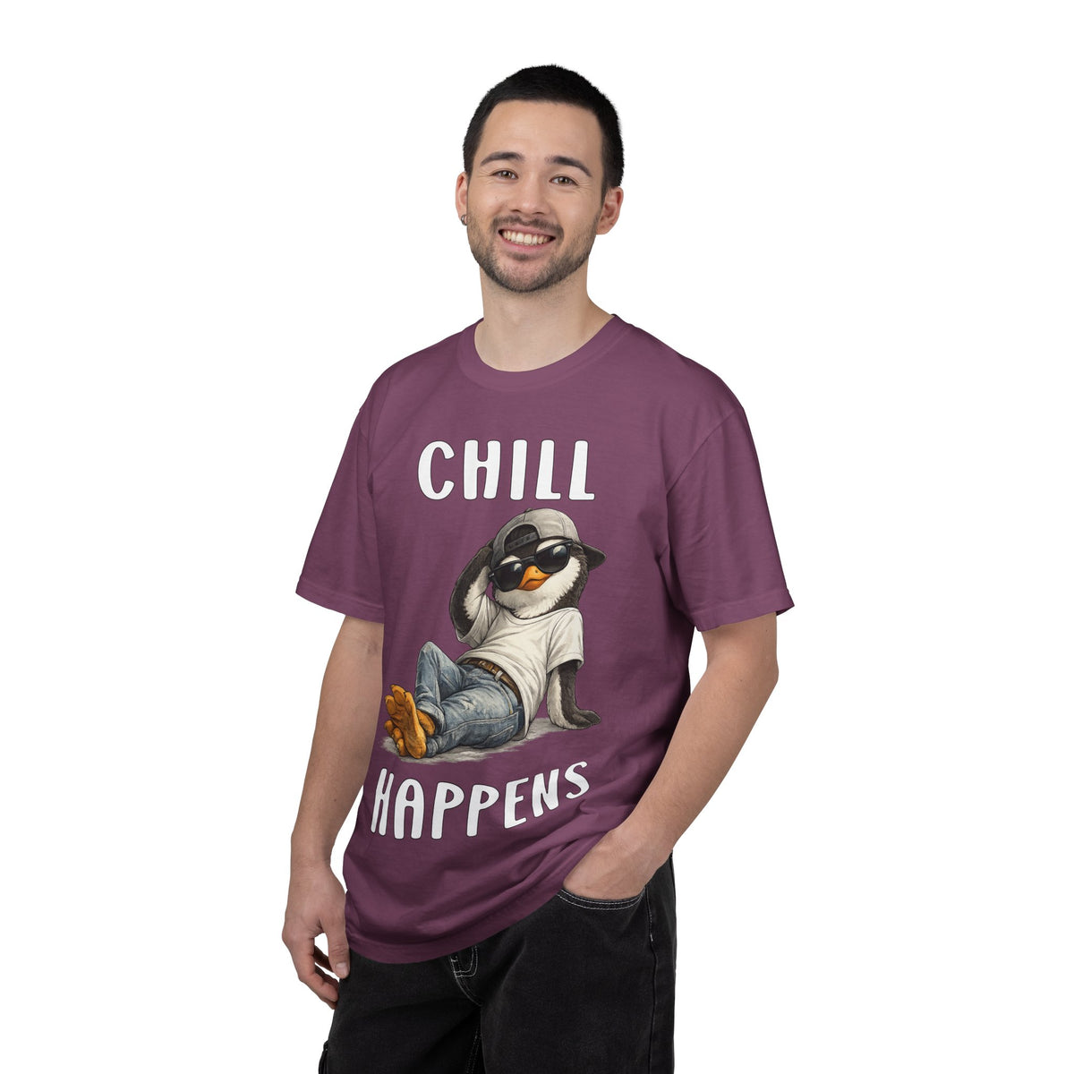 Chill Happens Boy T-shirt - Penguin Series