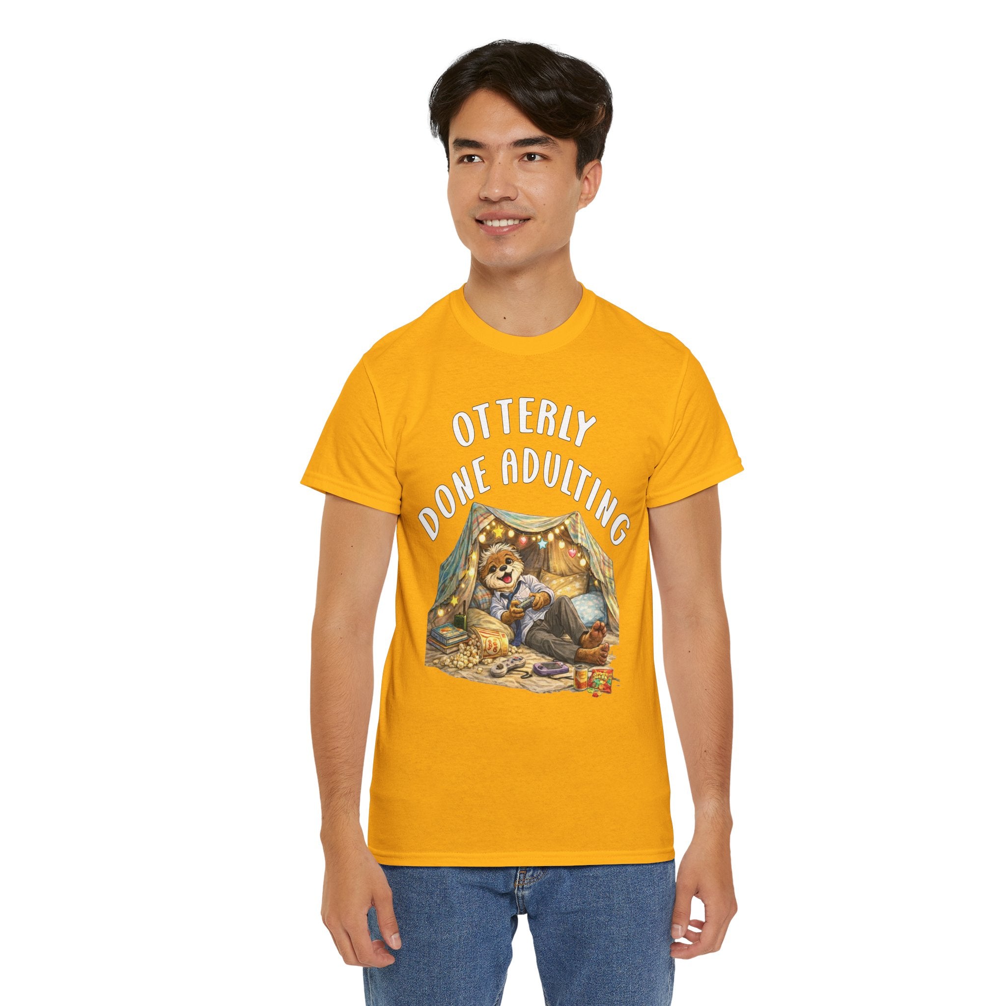 "Otterly Done Adulting" Dad Tee - Otter Series