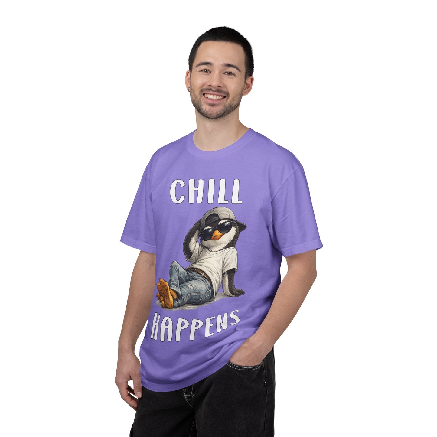 Chill Happens Boy T-shirt - Penguin Series
