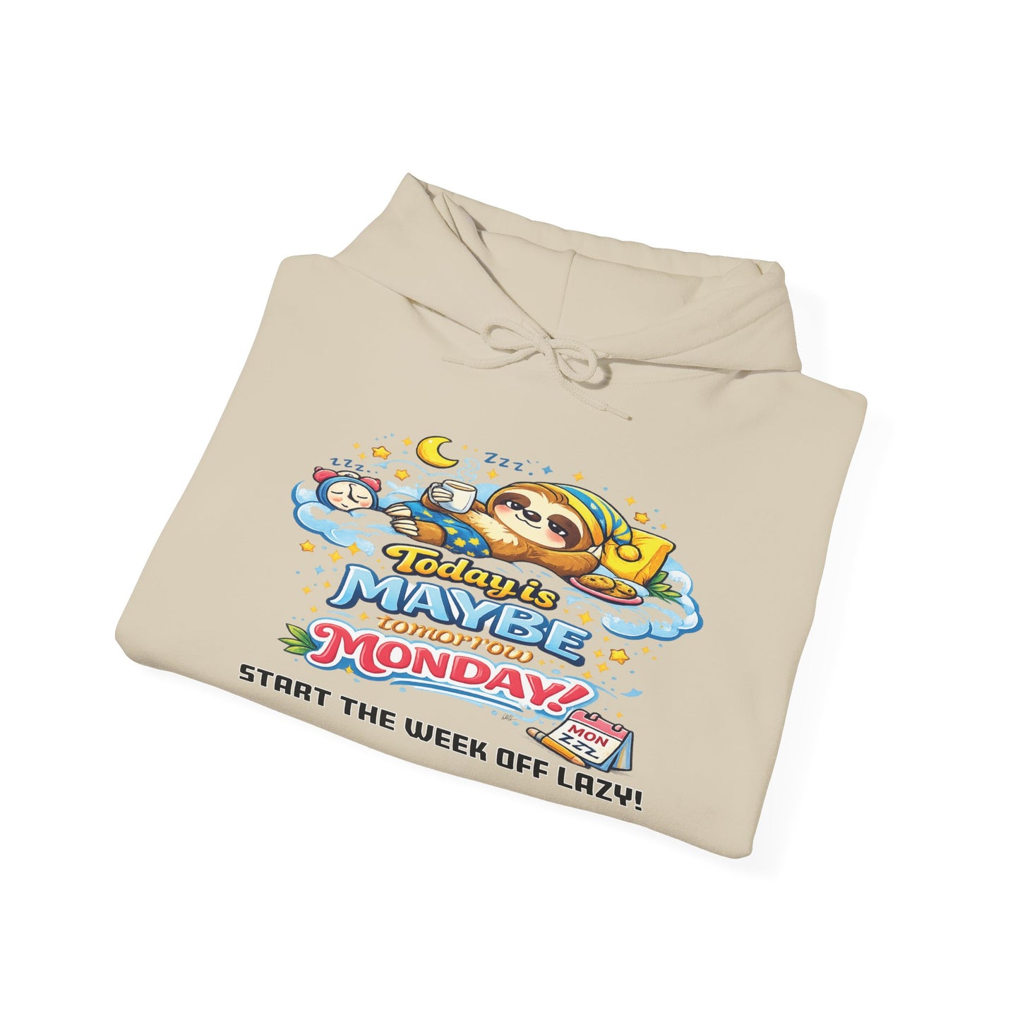 Monday - Procrastination Sloth Series Hoodie
