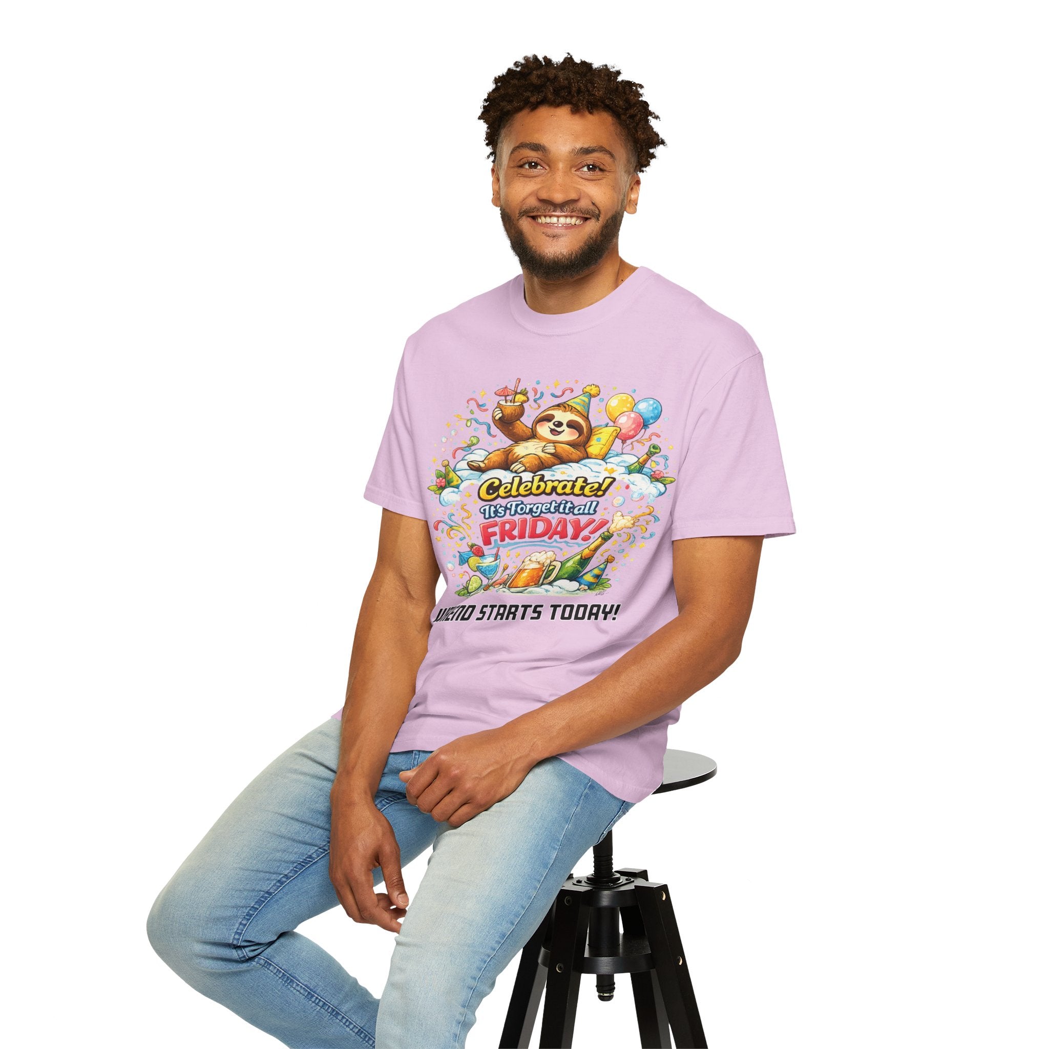 Friday - Procrastination Sloth Series T-shirt