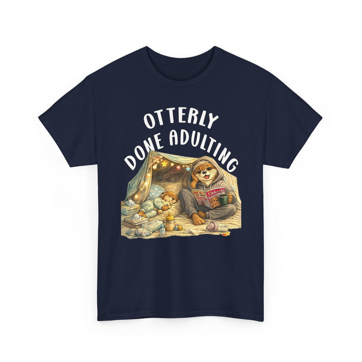 "Otterly Done Adulting" Mom Tee - Otter Series