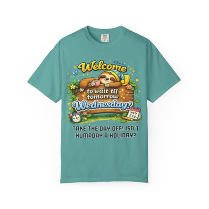Wednesday - Procrastination Sloth Series T-shirt